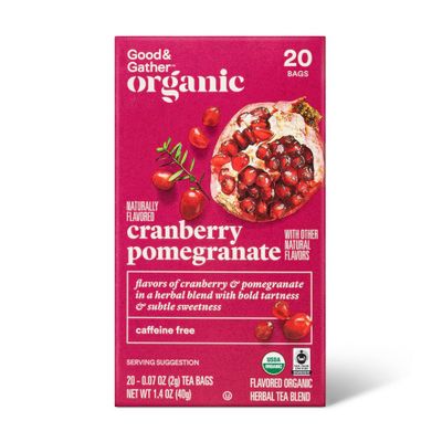Organic Cranberry Pomegranate Tea - 20ct - Good & Gather