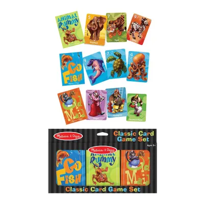 Melissa & Doug Classic Card Games Set - Old Maid, Go Fish, Rummy