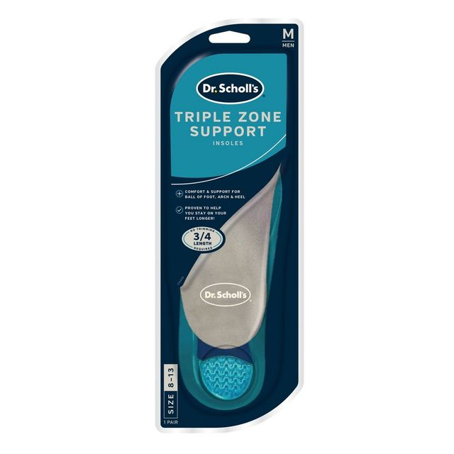 Dr. Scholls Triple Zone Comfort Insoles for Men - Size (8-13)