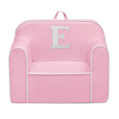 Delta Children Personalized Monogram Cozee Foam Kids Chair - Customize with Letter E - 18 Months and Up