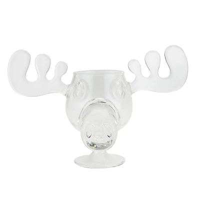 NECA 8oz National Lampoons Christmas Vacation Clark Griswold Moose Plastic Mug Replica Clear