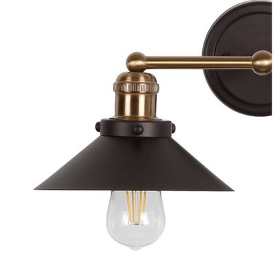 26.5 3-Light July Sconce with Metal Shade Oil Rubbed Bronze - JONATHAN Y: Modern Bathroom Lighting, ETL Listed