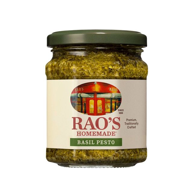 Raos Homemade Basil Pesto Sauce Premium Quality Flavorful Pasta Sauce and Spread - 6.7 oz