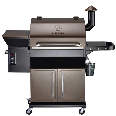 ZPG-1000D Wood Pellet Grill BBQ Smoker Digital Control with Cover - Brown - Z Grills