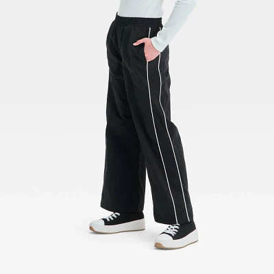 Girls Windbreaker Wide Leg Track Pants