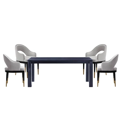 Manhattan Comfort 5pc Rockaway and Carrington Modern Dining Set