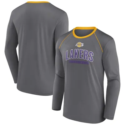 Nba Los Angeles Lakers Men's Short Sleeve Drop Pass Performance T