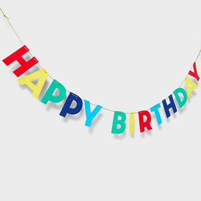 Felt Happy Birthday Banner - Spritz