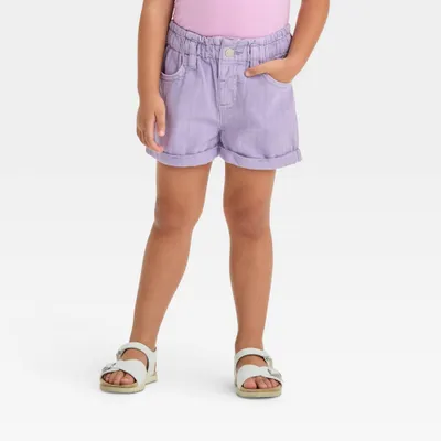 Toddler Girls Paper Bag Shorts - Cat & Jack Purple