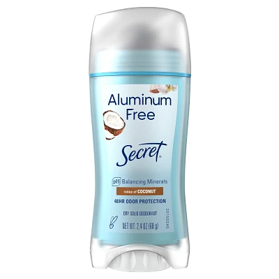 Secret Aluminum Free Deodorant for Women - Coconut - 2.4oz