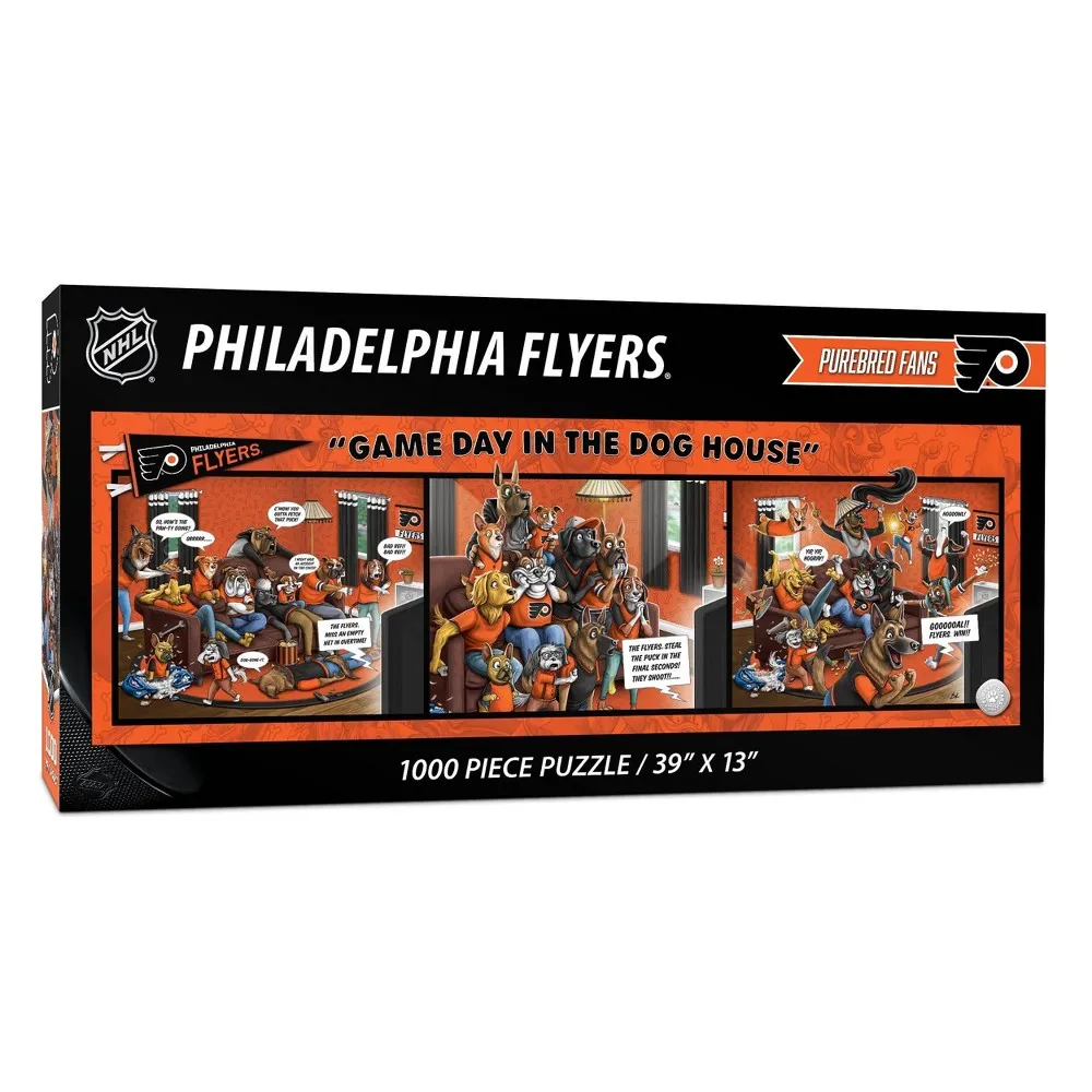 NHL Philadelphia Flyers Game Day in the Dog House Puzzle - 1000pc | The  Market Place