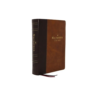 Nkjv, MacArthur Study Bible, 2nd Edition, Leathersoft, Brown, Indexed, Comfort Print - by Thomas Nelson (Leather Bound)