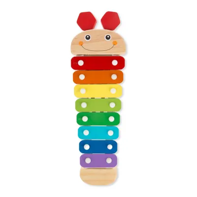 Melissa & Doug Caterpillar Xylophone Musical Toy With Wooden Mallets