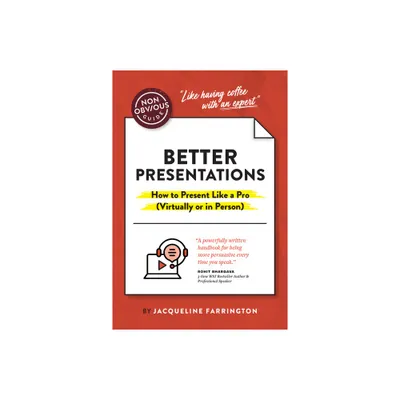 The Non-Obvious Guide to Better Presentations - (Non-Obvious Guides) by Jacqueline Farrington (Paperback)