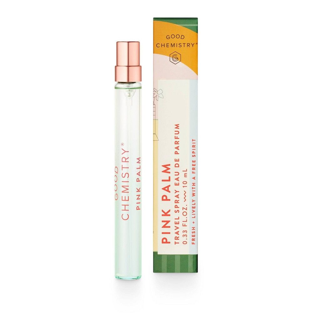 Good Chemistry Womens Travel Spray Eau De Parfum Perfume - Pink Palm - 0.34  fl oz