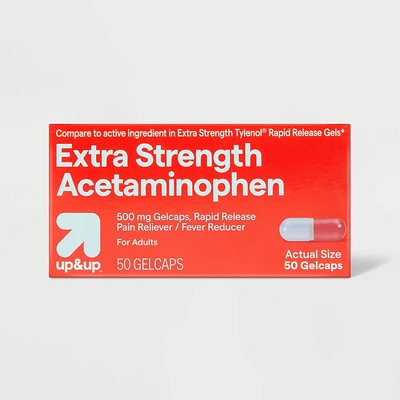 Acetaminophen Extra Strength Pain Reliever + Fever Reducer Quick Release Gelcaps