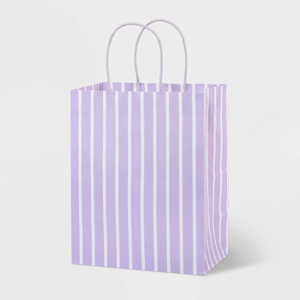 Purple and Lavender Gift Bags with Handle