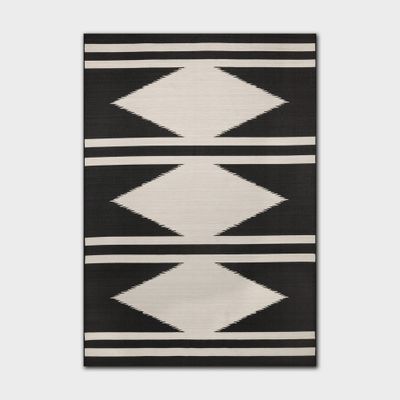 7 x 10 Western Diamond Outdoor Rug Natural - Threshold