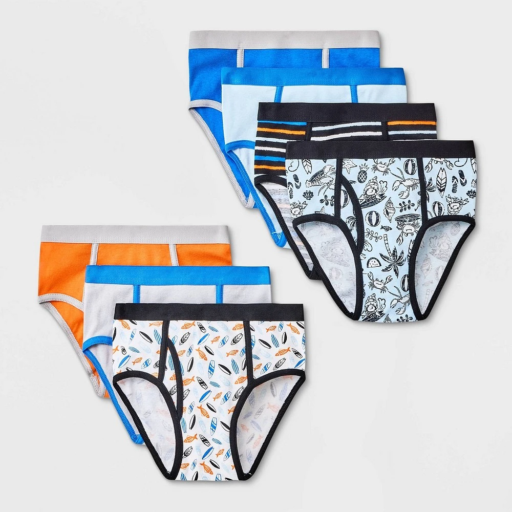 Boys 7pk Surf Briefs