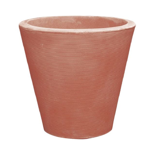 Crescent Garden 16 Wide Madison Plastic Planter Pot Terracotta Orange