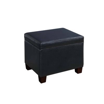 Madison Storage Ottoman - Breighton Home: Leather