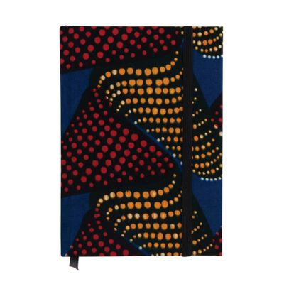 African Hardcover Journal City Ribbon - Heart of Ghana: Lined Paper, Dated Notebook, 160 Pages, 5x7.75, Ribbon Marker