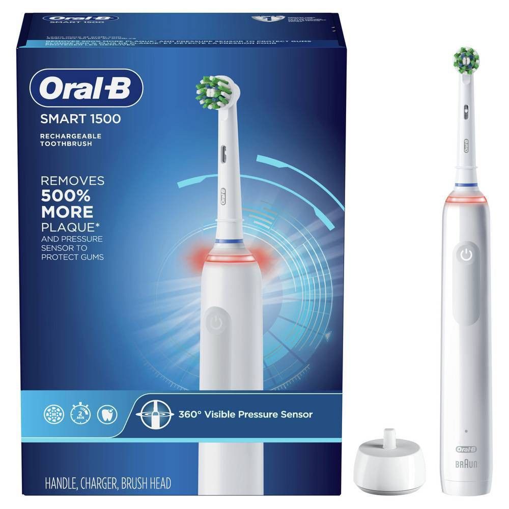 Doe voorzichtig Symfonie behandeling Oral-B Pro 1500 CrossAction Electric Power Rechargeable Battery Toothbrush  Powered by Braun | Connecticut Post Mall