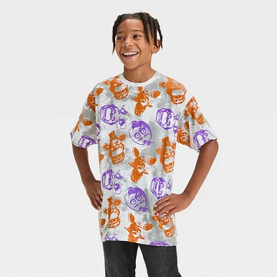 Boys Five Nights at Freddys Halloween Short Sleeve Graphic T-Shirt