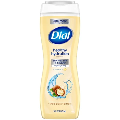 Dial Healthy Hydration Body Wash - Shea Butter - 16 fl oz