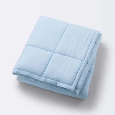 Muslin Quilt Baby and Toddler Blanket - Blue - Cloud Island