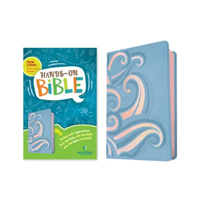 NLT Hands-On Bible, Third Edition (Leatherlike, Periwinkle Pink Waves) - (Leather Bound)