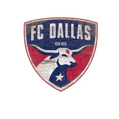 MLS FC Dallas Distressed Logo Cutout Sign