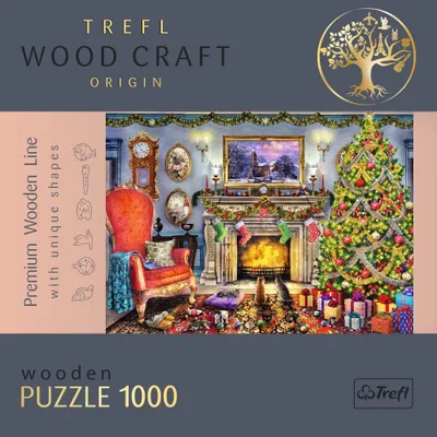 Trefl Woodcraft By The Fireplace 1000pc Puzzle