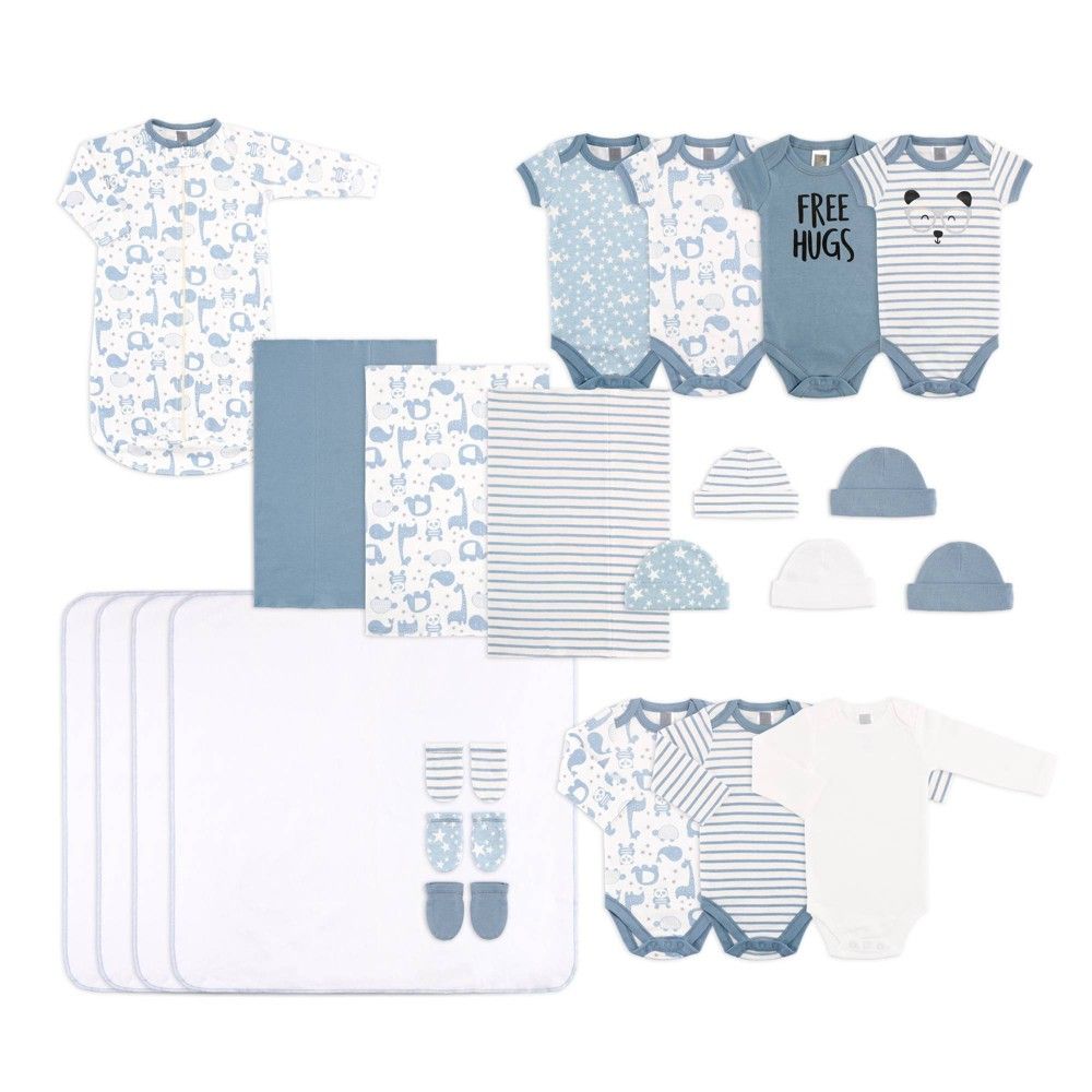 The Peanutshell Newborn Gift Set - Blue - 23pc