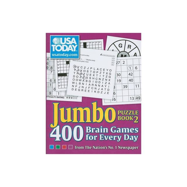 USA Today Jumbo Puzzle Book 2 - (USA Today Puzzles) by Usa Today (Paperback)