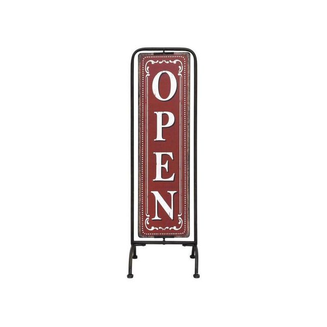 Metal Framed Open/Closed 2-Sided Sign Wall Dcor - Storied Home