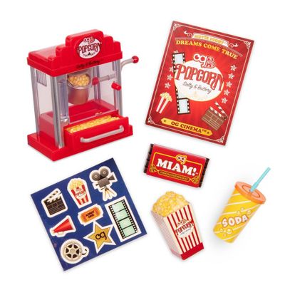 Our Generation Retro Popcorn Machine for 18 Dolls - Pop Pop Popcorn Set