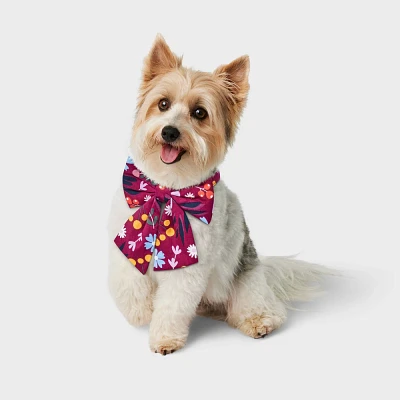 Floral Fashion Dog Bowtie - Boots & Barkley One Size Fits Most