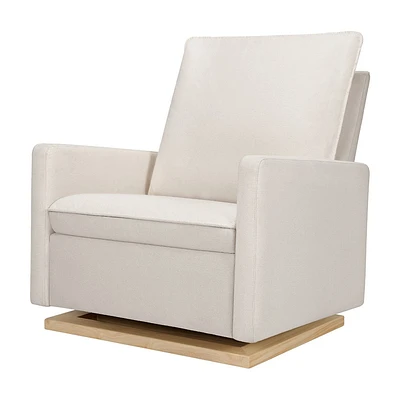 Babyletto ali Pillowback Chair and a Half Glider - Light Wood Base