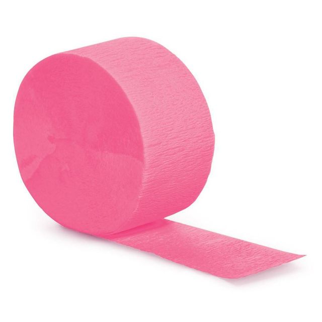 6ct Streamer Pink: Creative Converting Party Supplies for Birthday Celebrations, Paper Decorations, 81 Length, All Ages