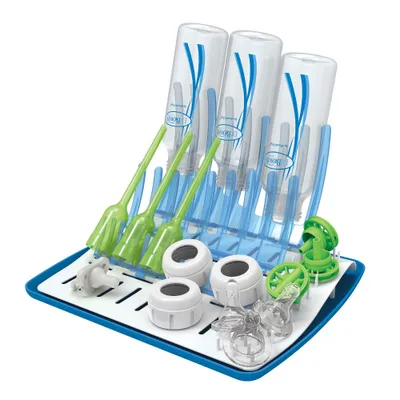 Dr. Browns Folding Baby Bottle Drying Rack for Space-Saving Easy Storage