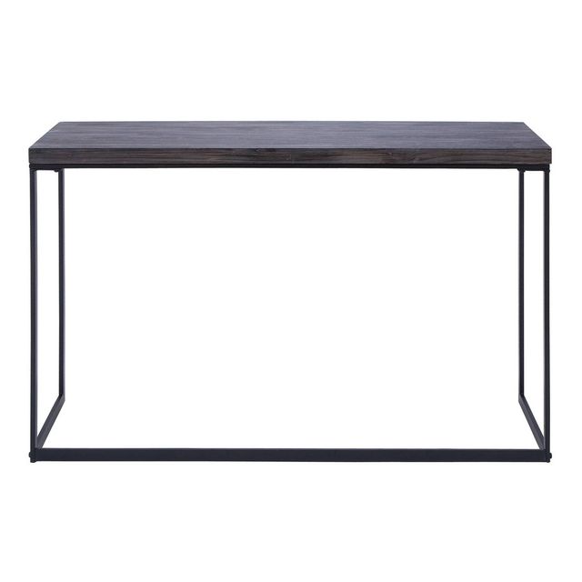 Contemporary Metal Console Table Brown - Olivia & May: Sturdy Black Entryway, Indoor Use, Some Assembly Required