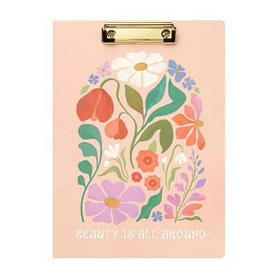 greenroom Floral Clipfolio: Multicolored Art & Design Legal Pad, 8.5 x 11 Inches, Top Binding, Uncoated Paper