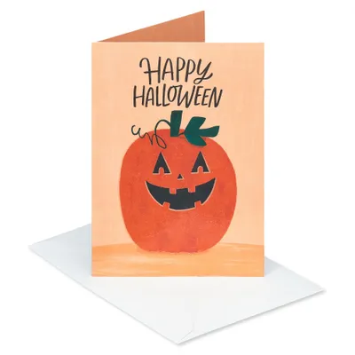 Halloween Jack O Lantern Greeting Card