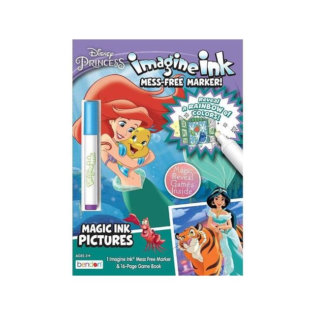 Disney Princess 16 - Page Coloring Book With Free Marker : Target