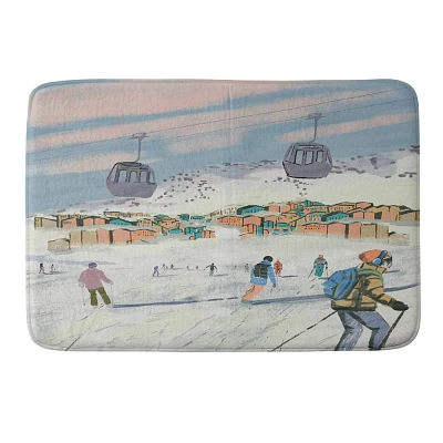 Deny Designs Britt Does Design Winter Ski Trip Memory Foam Bath Mat