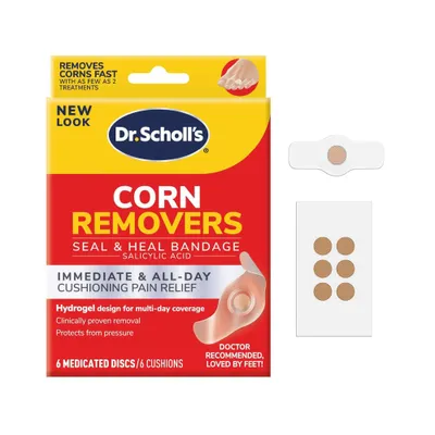 Dr. Scholls Corn Removers Seal & Heal Bandage with Hydrogel Technology - 6ct