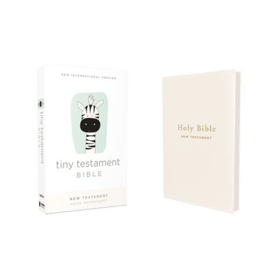 Niv, Tiny Testament Bible, New Testament, Leathersoft, White, Comfort Print - by Zondervan (Leather Bound)