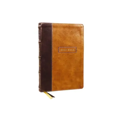 KJV Holy Bible with Apocrypha and 73,000 Center-Column Cross References, Brown Leathersoft, Red Letter, Comfort Print (Thumb Indexed): King James