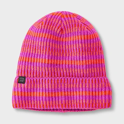 Girls Plaited Striped Cuff Beanie - All In Motion  One Size Fits Most